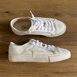 Vintage Havana Alive Low Top Sneaker Studded White Pearls Size 8